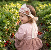 Personalized Linen Strawberry Birthday Crown, Hand-Embroidered Hat, First Birthday Keepsake for Babies