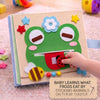 Personalized Bunny Quiet Book, Animal World Felt Activity Book for Toddlers (Montessori Sensory Toy)