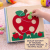 Personalized Bunny Quiet Book, Animal World Felt Activity Book for Toddlers (Montessori Sensory Toy)