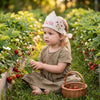 Hand-Embroidered Linen Strawberry Birthday Crown, Personalized Gifts, First Birthday Party Keepsake