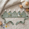 Personalized Goose Birthday Crown: Hand-Embroidered Wildflower Linen Hat