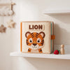 Personalized Tiger Quiet Book, Handmade Felt Activity Book for Toddlers (Montessori Sensory Toy)