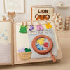 Personalized Felt Quiet Book for Toddlers - Montessori Farm Toy Gift for Plane Travel