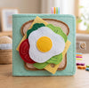 Personalized Felt Quiet Book for Toddlers - Montessori Farm Toy Gift for Plane Travel