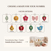 Custom Number Birthday Crown: Felt Milestone Linen, Nursey Gift for Baby