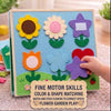 Personalized Bear Quiet Book, Animal World Felt Activity Book for Toddlers (Montessori Sensory Toy)