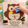 Personalized Bear Quiet Book, Animal World Felt Activity Book for Toddlers (Montessori Sensory Toy)