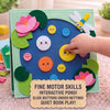 Personalized Bear Quiet Book, Animal World Felt Activity Book for Toddlers (Montessori Sensory Toy)