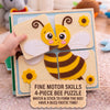 Personalized Bear Quiet Book, Animal World Felt Activity Book for Toddlers (Montessori Sensory Toy)