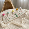 Custom Hand-Embroidered Linen Birthday Crown: Floral or Seaweed Starfish Design (1st-3rd Birthday)