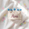Custom 1st Birthday Crown: Personalized Linen Birthday Keepsake, Party Hat for Babies and Toddlers