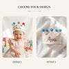 Custom 1st Birthday Crown: Personalized Linen Birthday Keepsake, Party Hat for Babies and Toddlers