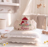 Personalized Linen Fairy Birthday Crown, Hand-Embroidered Hat, First Birthday Keepsake for Babies