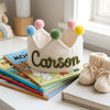 Custom Knitted Cord Name Baby Crown: Linen Party Hat, Cake Smash Prop
