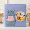Personalized Felt Quiet Book for Toddlers - Montessori Farm Toy Gift for Plane Travel