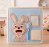 Personalized Felt Quiet Book for Toddlers - Montessori Farm Toy Gift for Plane Travel