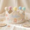 Nautical Boat & Cake Smash Party Hat, Custom Linen First Birthday Crown