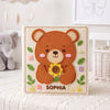 Personalized Teddy Bear Felt Quiet Book, Montessori Busy Book for Toddlers (Custom Name)