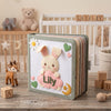 Personalized Rabbit Felt Quiet Book, Montessori Sensory Toy for Toddlers (10 Pages)