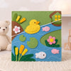 Personalized Bee Felt Quiet Book, Montessori Sensory Toy for Toddlers (10 Pages)