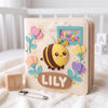 Personalized Bee Felt Quiet Book, Montessori Sensory Toy for Toddlers (10 Pages)