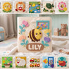 Personalized Bee Felt Quiet Book, Montessori Sensory Toy for Toddlers (10 Pages)