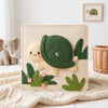 Personalized Bee Felt Quiet Book, Montessori Sensory Toy for Toddlers (10 Pages)