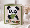 Personalized Panda Felt Quiet Book for Toddlers, Montessori Farm Toy Gift for Plane Travel