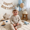 Personalized Felt Birthday Crown, Dolphin Whale Design, Changeable Numbers (1-9)