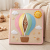 Personalized Butterflies Flowers Felt Quiet Book, Montessori Sensory Toy (7 or 11 Pages)