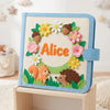 Personalized Felt Quiet Book, Montessori Farm Animals, Travel Toy for Toddlers