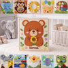 Personalized Teddy Bear Felt Quiet Book, Montessori Busy Book for Toddlers (Custom Name)