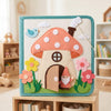 Personalized Felt Quiet Book, Montessori Farm Animals, Travel Toy for Toddlers
