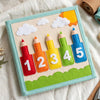 Personalized Fox Felt Quiet Book, Animal Montessori Sensory Toy for Toddlers (10 Pages)