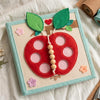 Personalized Fox Felt Quiet Book, Animal Montessori Sensory Toy for Toddlers (10 Pages)