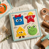 Personalized Fox Felt Quiet Book, Animal Montessori Sensory Toy for Toddlers (10 Pages)