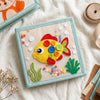 Personalized Fox Felt Quiet Book, Animal Montessori Sensory Toy for Toddlers (10 Pages)