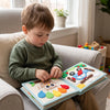 Personalized Fox Felt Quiet Book, Animal Montessori Sensory Toy for Toddlers (10 Pages)