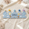 Hot Air Balloon and Cake Smash Party Hat: Birthday Celebration Accessory, Custom Name Crown