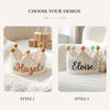 Personalized Linen Floral Birthday Crown: Hand-Embroidered Baby Keepsake (1-3 Years)