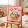 Personalized Butterflies Flowers Felt Quiet Book, Montessori Sensory Toy (7 or 11 Pages)