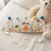 Custom Linen Keepsake with Sea Creatures: Whale Octopus Turtle Party Hat, First Birthday Keepsake