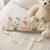 Hand-Embroidered Linen Birthday Crown: Fairy Tale Baby Party Hat (1-3 Years)