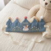 Hand-Embroidered Linen Birthday Crown: Fairy Tale Baby Party Hat (1-3 Years)