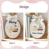 Embroidered Ducking Sailboat Hoop, Baby Boy Room Art, Newborn Keepsake, Hand-Embroidered Wall Decor Sign