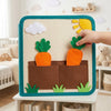 Personalized Felt Quiet Book, Montessori Farm Animals, Travel Toy for Toddlers