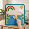 Personalized Felt Quiet Book, Montessori Farm Animals, Travel Toy for Toddlers