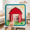 Personalized Felt Quiet Book, Montessori Farm Animals, Travel Toy for Toddlers