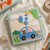 Personalized Fox Felt Quiet Book, Animal Montessori Sensory Toy for Toddlers (10 Pages)