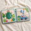 Personalized Fox Felt Quiet Book, Animal Montessori Sensory Toy for Toddlers (10 Pages)